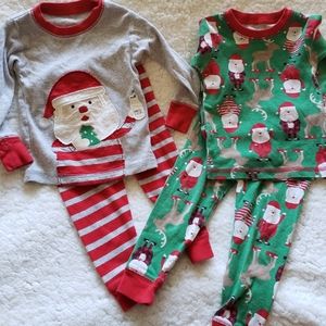 2 pair 18 month Christmas pajamas